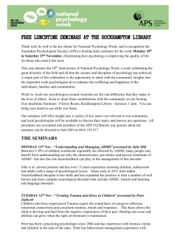 Info for NPW Story Bulletin