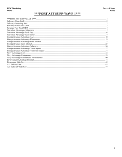 Competitiveness Advantage-Ports Internal