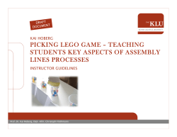 picking lego game &ndash; teaching students key aspects of assembly