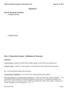 Math Enrichment Program at Don Bosco CSS