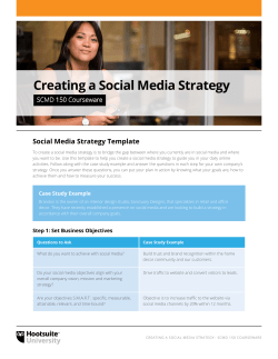 Creating a Social Media Strategy