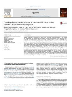 Does impulsivity predict outcome in treatment for