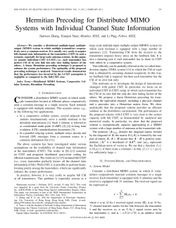Hermitian Precoding for Distributed MIMO Systems with Individual