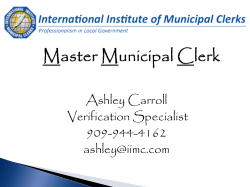 Master Municipal Clerk