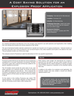 A Cost Saving Solution for an Explosion Proof Application
