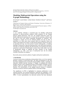 Modeling Multi-period Operations using the P
