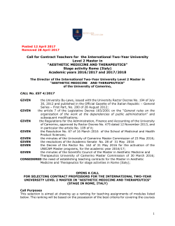 Call for Contract Teachers for the International Two-Year