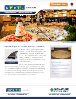 Round Composite Laminate Portable Dance Floors