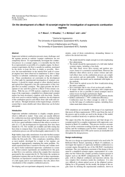 On the development of a Mach 10 scramjet engine for investigation