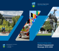 Global Engagement Strategy 2016-2020