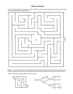 Mazes and Graphs