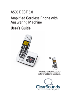 A500 DECT 6.0 Amplified Cordless Phone with Answering Machine