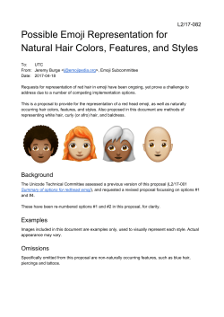 Possible Emoji Representation for Natural Hair Colors