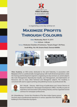 Maximize Profits Through Colours Maximize Profits Through Colours