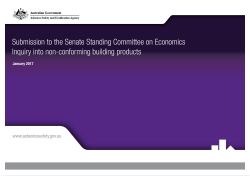 Inquiry into non-conforming building products