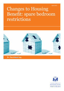 Housing Benefit - Royal Borough of Kensington and Chelsea