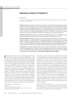 Nonclassic Actions of Vitamin D