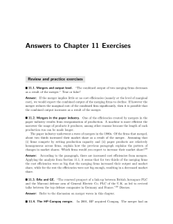 Answers to Chapter 11 Exercises