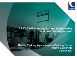 Surface Access to Airports - British Parking Association