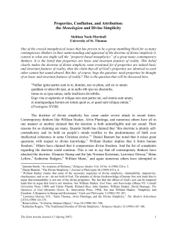 the Monologion and Divine Simplicity