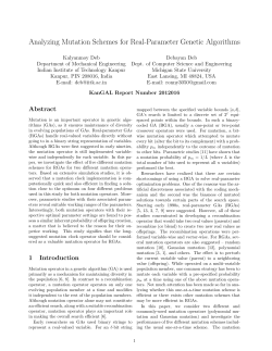 Analyzing Mutation Schemes for Real-Parameter