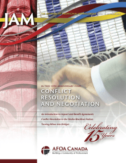 conflict resolution and negotiation