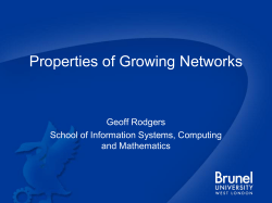 Growing Networks