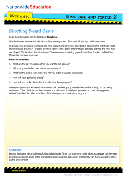 Shocking Board Game - Nationwide Education