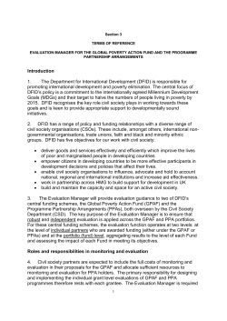 DFID PO 5432 Contract Section 3 Terms