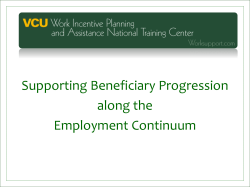 Stages of the Employment Continuum