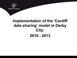 Cardiff Model - Derbyshire PCC