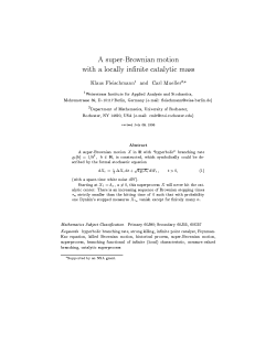 A super-Brownian motion with a locally in nite catalytic mass