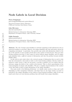 Node Labels in Local Decision