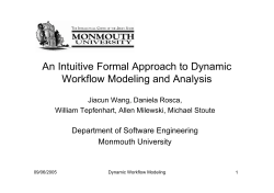 An Intuitive Formal Approach to Dynamic Workflow
