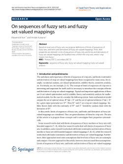 On sequences of fuzzy sets and fuzzy set-valued
