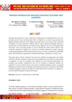 modern approach of english language teaching and