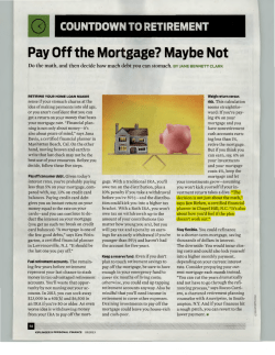 Pay Off the Mortgage? Maybe Not