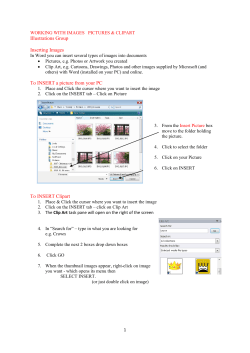 Insert PICTURE or IMAGE - U3A Site Builder Home Page