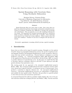 Spatial Reasoning with Uncertain Data Using Stochastic Relaxation
