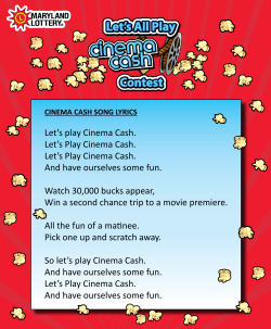 Let`s play Cinema Cash. Let`s Play Cinema Cash. Let`s Play Cinema