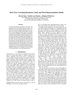 Learning Document, Label, and Word Representations Jointly