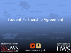 Student Partnership Agreement