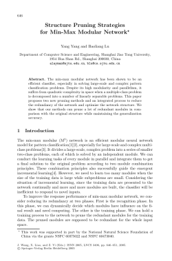 Structure Pruning Strategies for Min-Max Modular
