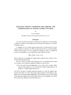 Necessary density conditions for sampling and