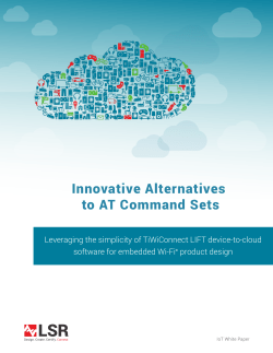 Innovative Alternatives to AT Command Sets