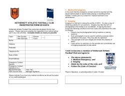 Players Registration Form in Word Format