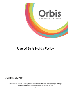 Use of Safe Holds Policy