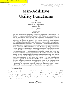 Min-Additive Utility Functions