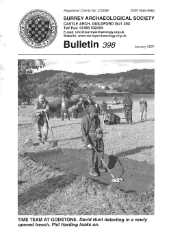 Bulletin 398 - Surrey Archaeological Society
