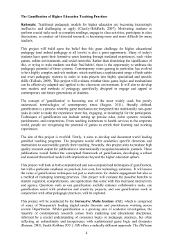 The Gamification of Higher Education Teaching Practices